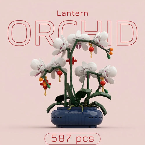 Blokk™ Lantern Orchid – 587-Piece Potted Phalaenopsis