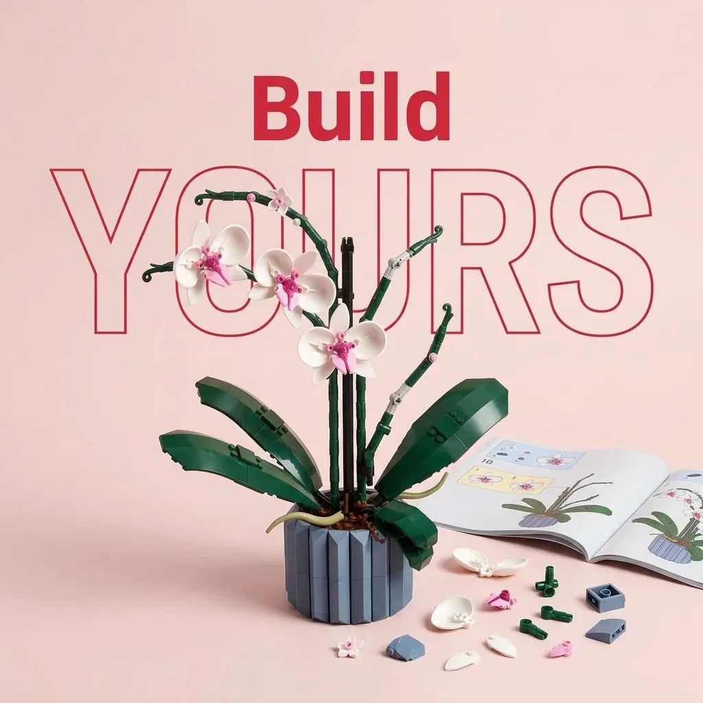 Blokk™ Potted Orchid – 608-Piece Orchid You Build Yourself